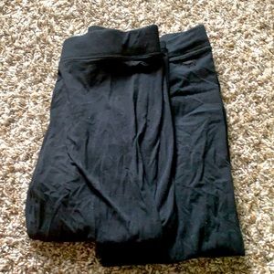 2 pair yoga leggings crop